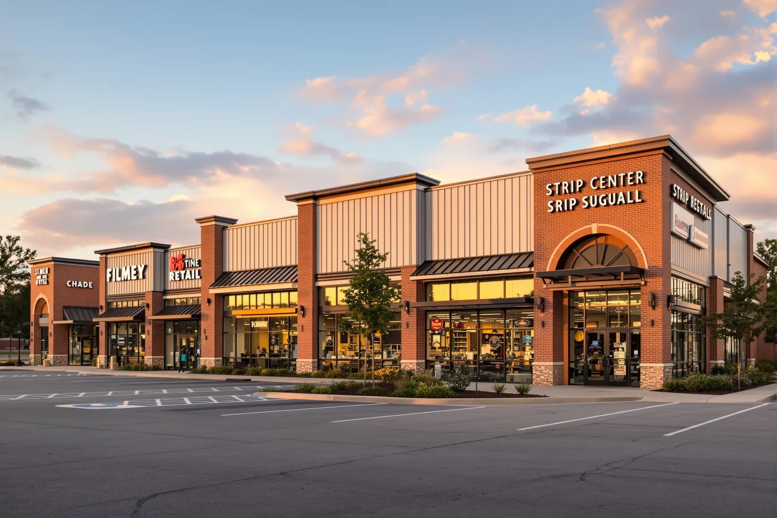 Retail Strip – Tyler, TX Retail Strip – Tyler, TX - metal building contractor Texas